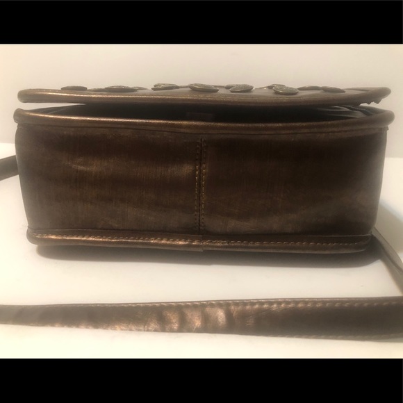 NEW Marc Chantel Bronze Shoulder Crossbody Purse - Picture 6 of 6